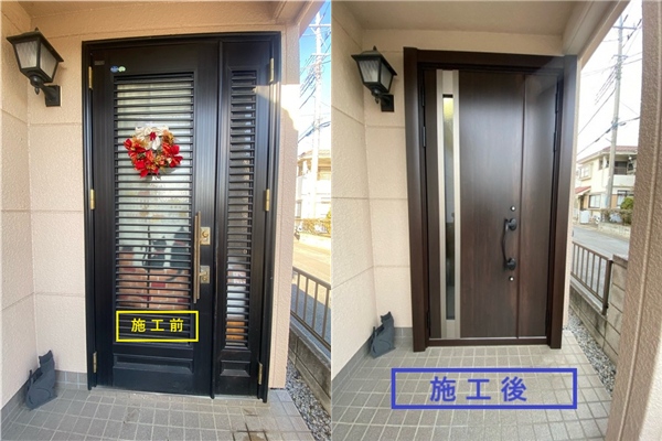 補助金を利用して玄関交換🚪／加須市